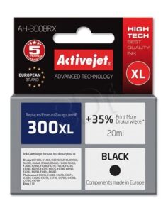 ActiveJet AH-300BRX náhrada HP no.300XL black